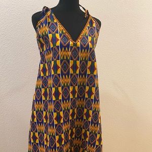 African Print Summer Dress